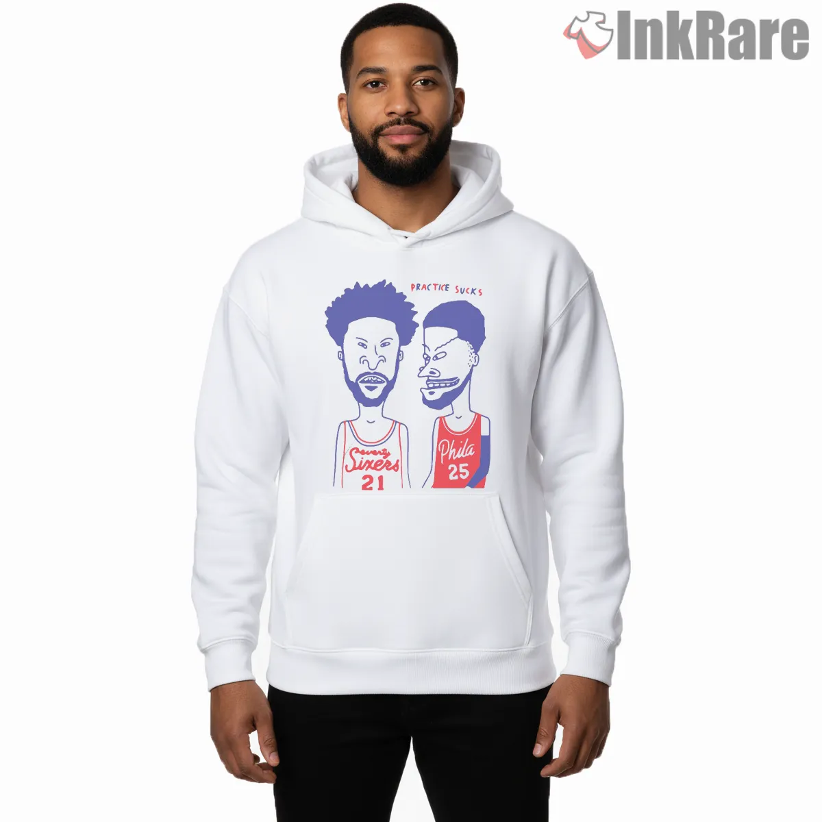 Beavis And Butt Head Practice Sucks Philly Hoops Shirt on white hoodie for men graphic tee