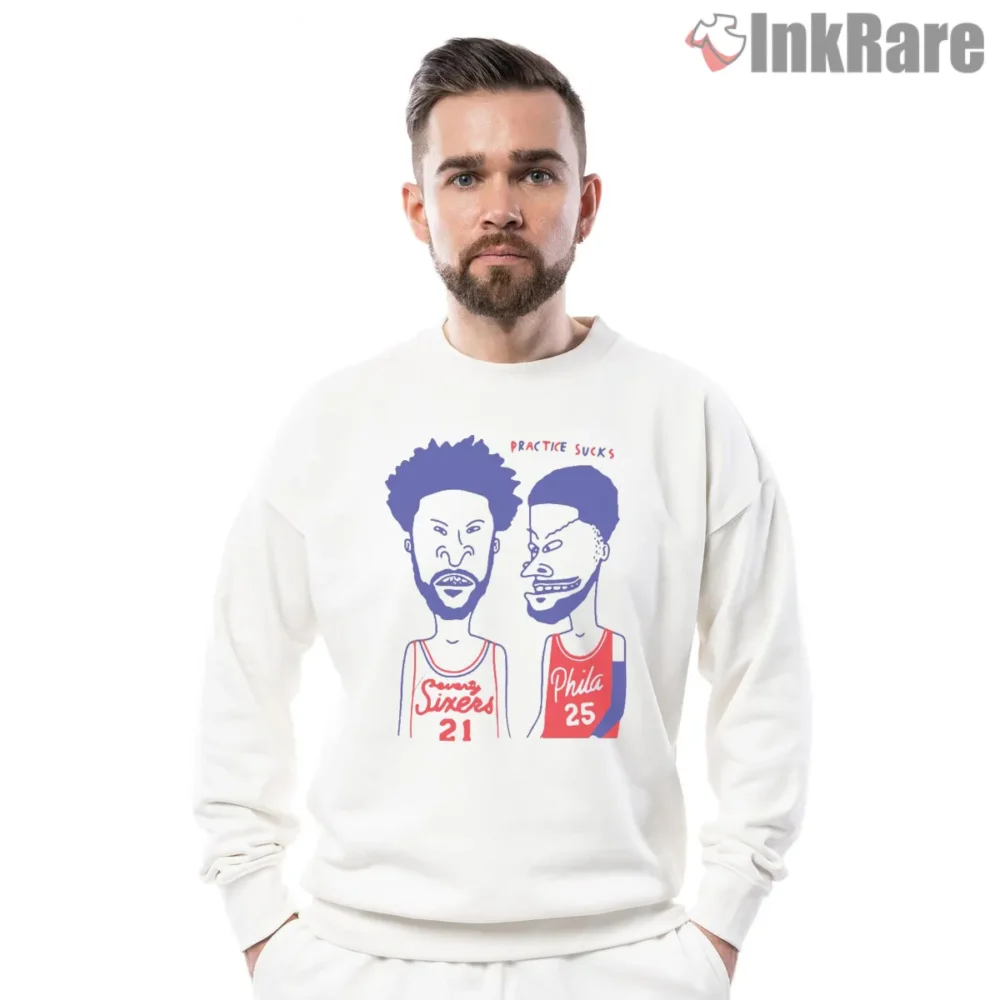 Beavis And Butt Head Practice Sucks Philly Hoops Shirt on graphic shirt for men graphic tee