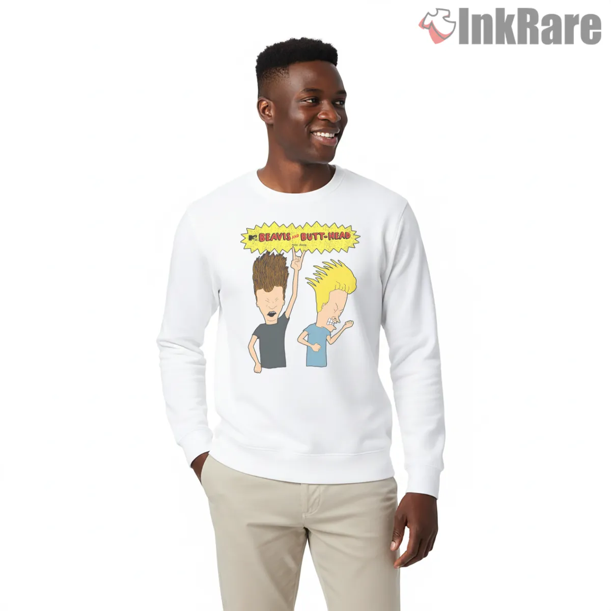 Beavis And Butt Head Rocking Out Heavy Metal Shirt on graphic shirt for men graphic tee