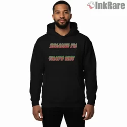 Because Im Billy Thats Why Retro Quote Shirt on black hoodie for men graphic tee
