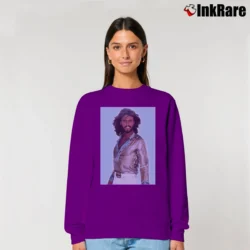 Women’s Bee Gee Barry Gibb 70s Style Relaxed Sweatshirt in purple | Soft, Laid-Back Vibe