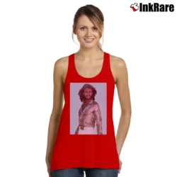 Women’s Bee Gee Barry Gibb 70s Style Tank Top in red | Lightweight, Movement-Friendly