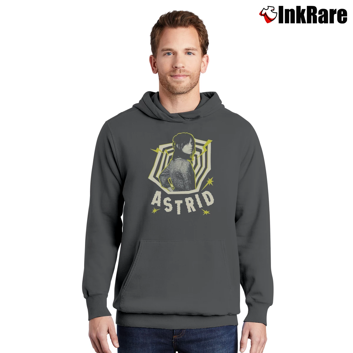 Beetlejuice Astrid Deetz Men’s Pullover Hoodie in charcoal – Ultimate Warmth Men’s Beetlejuice Astrid Deetz Pullover Hoodie in charcoal | Cozy, Durable, Modern Fit