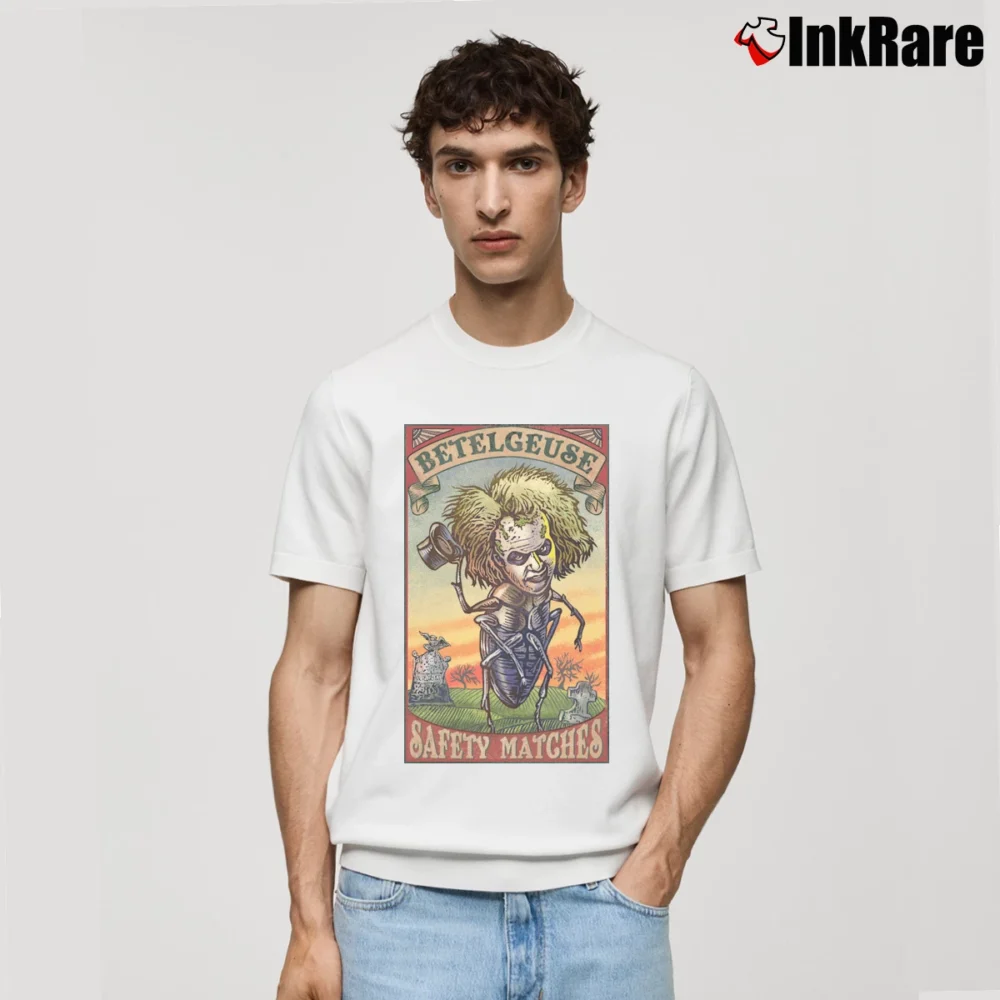 Men’s Beetlejuice Betelgeuse Matches Classic T-Shirt in white | Soft, Breathable Everyday Wear