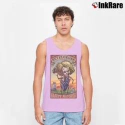 Men’s Beetlejuice Betelgeuse Matches Tank Top in light pink | Breathable, Active-Friendly Design