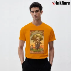 Men’s Beetlejuice Betelgeuse Matches V-Neck Tee in orange | Sharp, Breathable, Everyday Staple