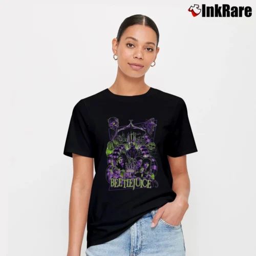 Beetlejuice Horror Movie Women’s Tee in black – Effortless Style Women’s Beetlejuice Horror Movie T-Shirt in black | Soft, Flattering Fit