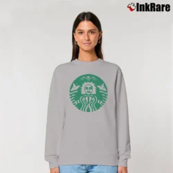 Women’s Beetlejuice Starbucks Funny Horror Relaxed Sweatshirt in sport grey | Soft, Laid-Back Vibe