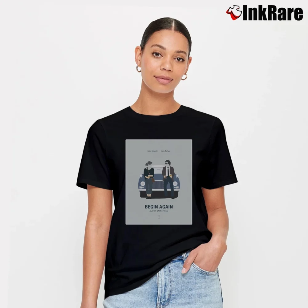 Women’s Begin Again John Carney Signature T-Shirt in black | Soft, Flattering Fit