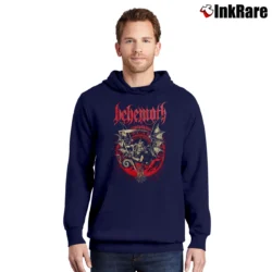 Men’s Behemoth Demon Reaper Metal Graphic Pullover Hoodie in navy | Cozy, Durable, Modern Fit