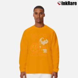 Men’s Being Cool Is My Costume Snoopy Halloween Long-Sleeve Shirt in orange | Sleek, Lightweight, Year-Round Wear