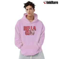 Men’s Bella Ciao Pullover Hoodie in light pink | Cozy, Durable, Modern Fit