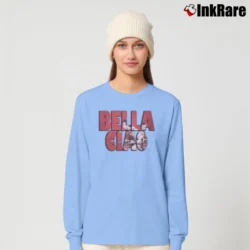 Women’s Bella Ciao Long-Sleeve Top in light blue | Sleek, Versatile, All-Season