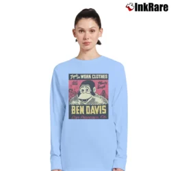 Women’s Ben Davis Jeremy Fish Special Logo Long-Sleeve Top in light blue | Sleek, Versatile, All-Season