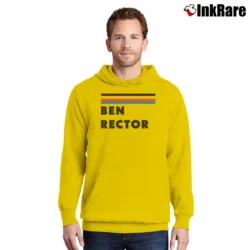 Men’s Ben Rector Retro Pullover Hoodie in yellow | Cozy, Durable, Modern Fit