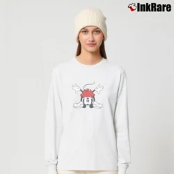 Women’s Bent Over Mickey Mouse Long-Sleeve Top in white | Sleek, Versatile, All-Season
