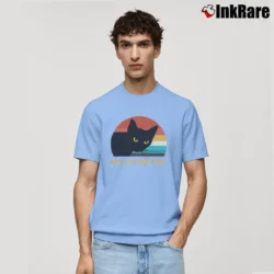 Men’s Best Cat Dad Ever Black Cat Daddy Classic T-Shirt in light blue | Soft, Breathable Everyday Wear