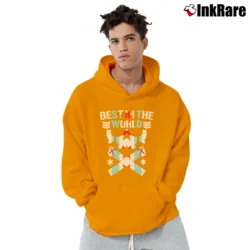 Men’s Best in the world cm punk for wrestling fans Pullover Hoodie in orange | Cozy, Durable, Modern Fit