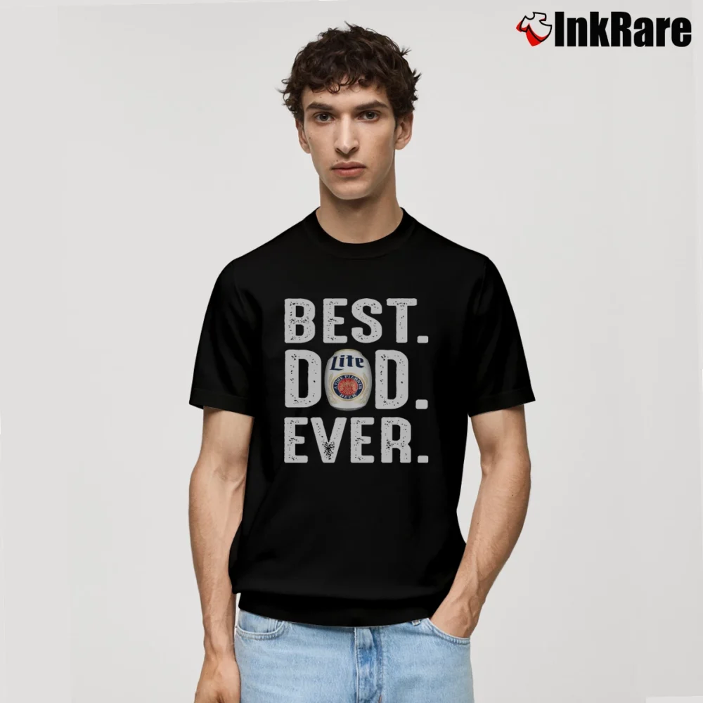 Men’s Best Miller Lite Dad Ever Classic T-Shirt in black | Soft, Breathable Everyday Wear