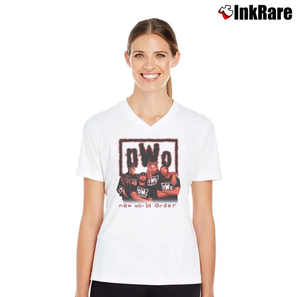 Women’s Best Of NWO V-Neck Tee in white | Chic Neckline, Soft Texture