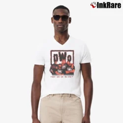 Men’s Best Of NWO V-Neck Tee in white | Sharp, Breathable, Everyday Staple