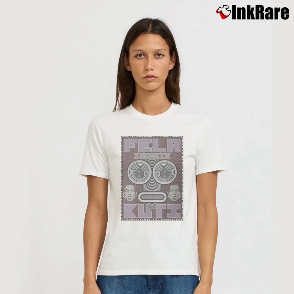 Women’s Best Seller Fela Kuti Art Print Signature T-Shirt in white | Soft, Flattering Fit