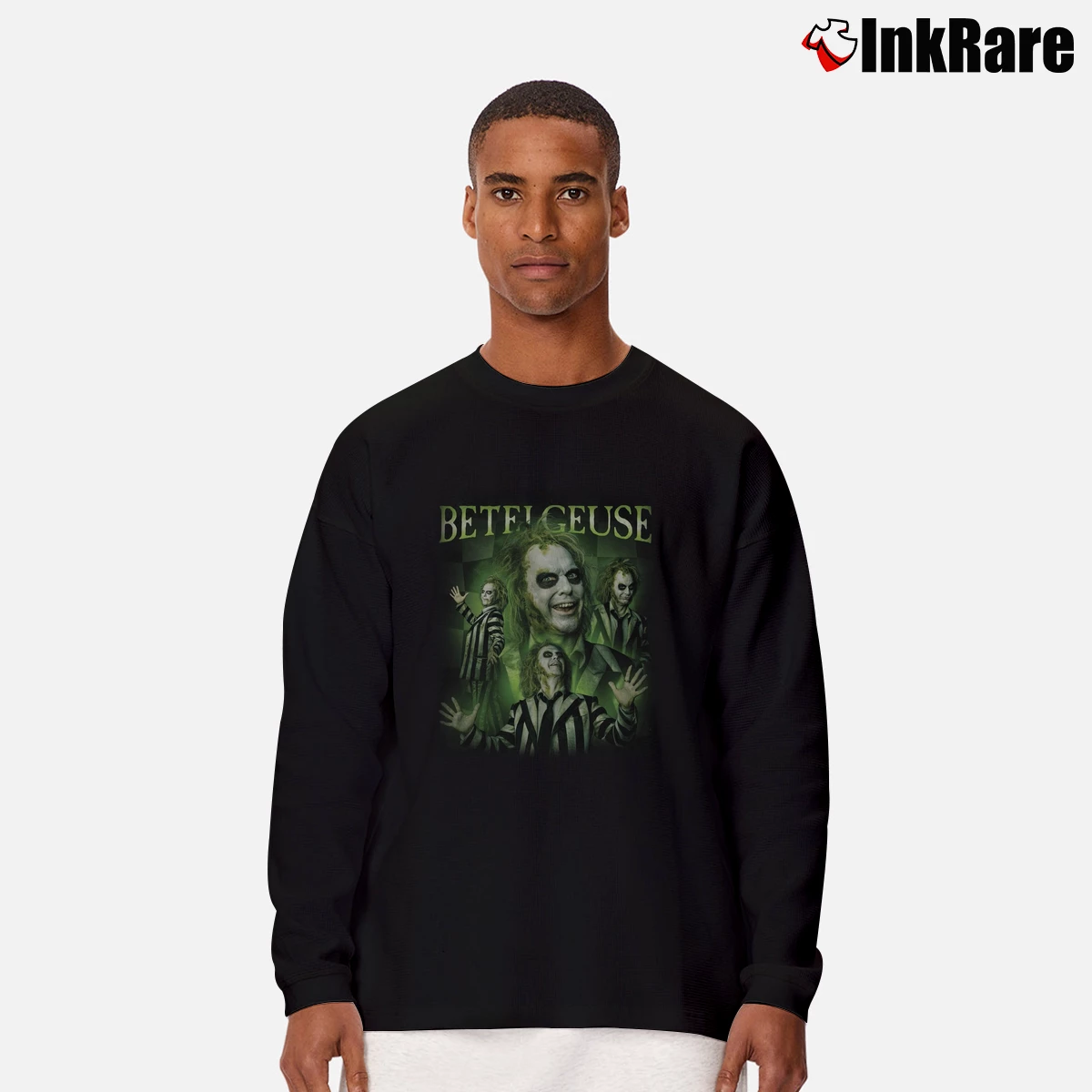 Betelgeuse Beetlejuice Men’s Long-Sleeve Tee in black – Versatile Layering Men’s Betelgeuse Beetlejuice Long-Sleeve Shirt in black | Sleek, Lightweight, Year-Round Wear