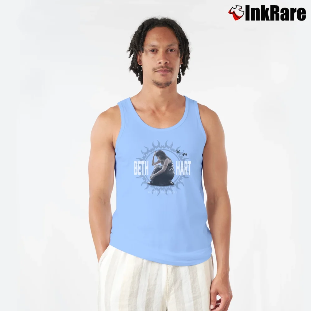 Men’s Beth Hart World Tour Concert Tank Top in light blue | Breathable, Active-Friendly Design