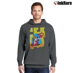 Men’s Betty Boop And Bimbo Freddie Cartoon Pullover Hoodie in charcoal | Cozy, Durable, Modern Fit
