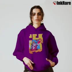 Women’s Betty Boop And Bimbo Freddie Cartoon Cozy Hoodie in purple | Warm, Structured, Stylish