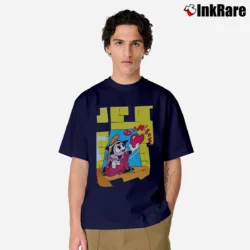 Men’s Betty Boop And Bimbo Freddie Cartoon Classic T-Shirt in navy | Soft, Breathable Everyday Wear