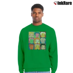 Men’s Betty Boop Andy Warhol Style Pop Art Crewneck Sweatshirt in irish green | Cozy Fabric, Clean Style
