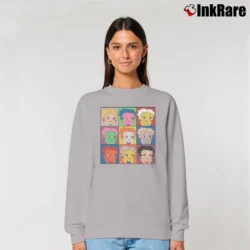 Women’s Betty Boop Andy Warhol Style Pop Art Relaxed Sweatshirt in sport grey | Soft, Laid-Back Vibe