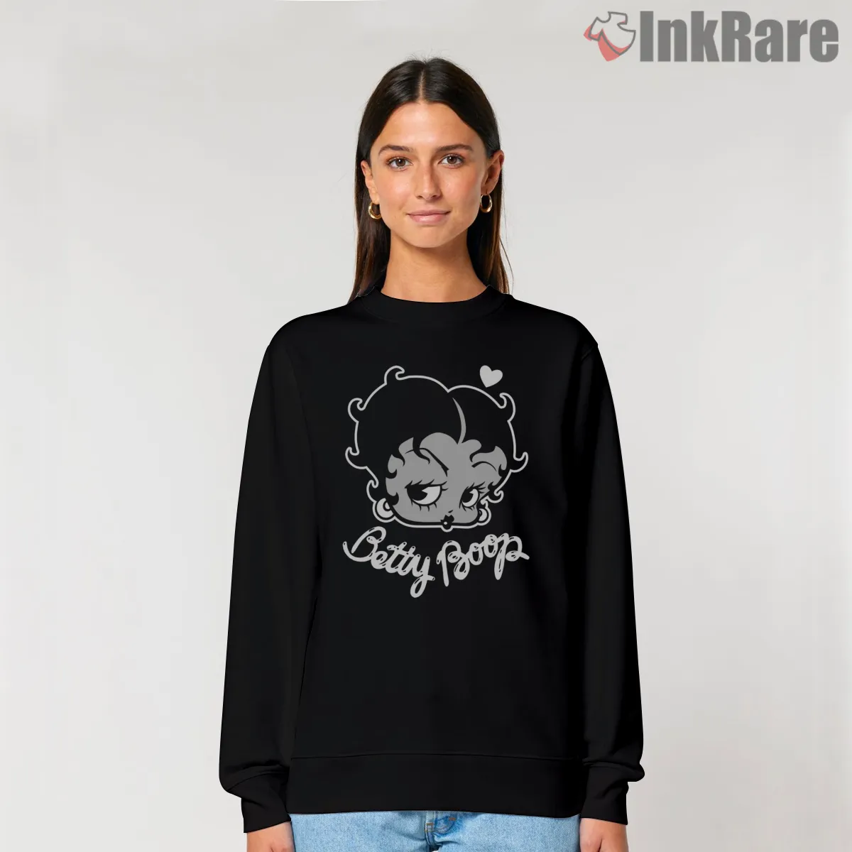 Betty Boop Big Head Script Logo Shirt Betty Boop Big Head Script Logo Shirt on graphic shirt for women graphic tee