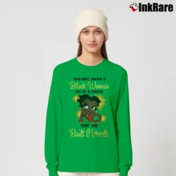 Women’s Betty Boop Black Queen Afro American Melanin Long-Sleeve Top in irish green | Sleek, Versatile, All-Season