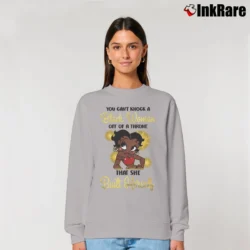 Women’s Betty Boop Black Queen Afro American Melanin Relaxed Sweatshirt in sport grey | Soft, Laid-Back Vibe
