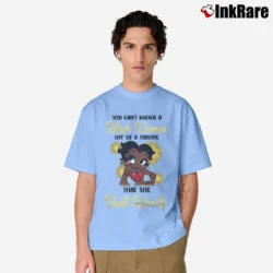Men’s Betty Boop Black Queen Afro American Melanin Classic T-Shirt in light blue | Soft, Breathable Everyday Wear