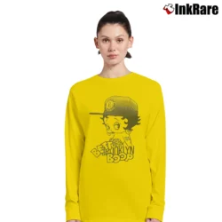 Women’s Betty Boop Brooklyn Graphic Long-Sleeve Top in yellow | Sleek, Versatile, All-Season