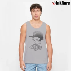 Men’s Betty Boop Brooklyn Graphic Tank Top in sport grey | Breathable, Active-Friendly Design