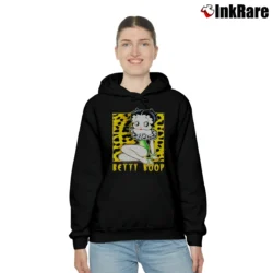 Women’s Betty Boop Cartoon Graphic Cozy Hoodie in black | Warm, Structured, Stylish