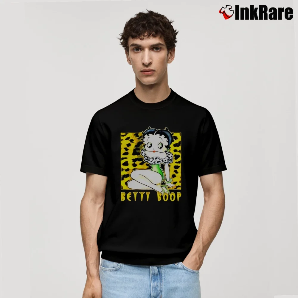 Men’s Betty Boop Cartoon Graphic Classic T-Shirt in black | Soft, Breathable Everyday Wear
