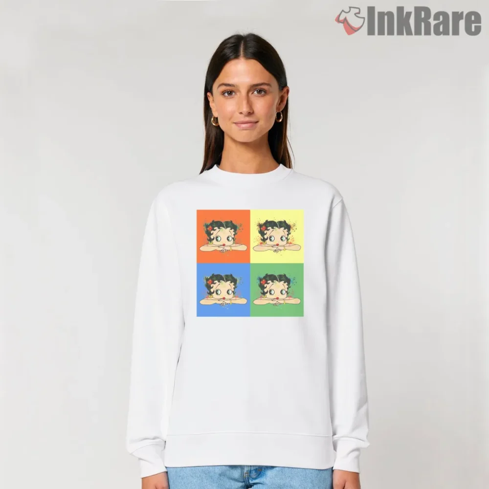 Betty Boop Color Block Pop Art Shirt on graphic shirt for women graphic tee