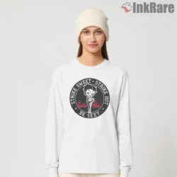 Betty Boop Cutie Kai Karate Club Shirt on white long sleeve shirt for women graphic tee