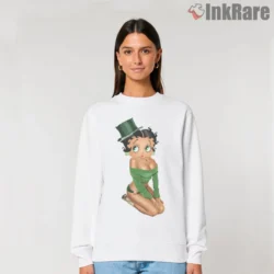 Betty Boop Emerald Top Hat Glamour Shirt on graphic shirt for women graphic tee