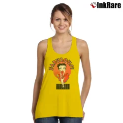 Women’s Betty Boop Fabulous Cartoon Tank Top in yellow | Lightweight, Movement-Friendly