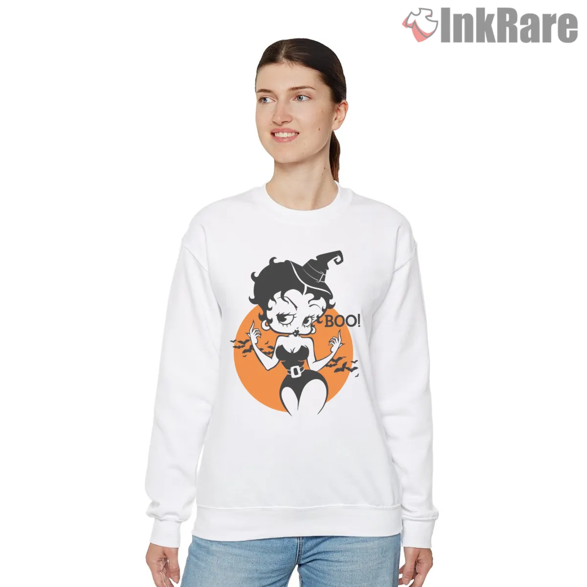Betty Boop Halloween Boo Witch Moon Shirt Betty Boop Halloween Boo Witch Moon Shirt on graphic shirt for women graphic tee