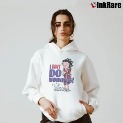Women’s Betty Boop I Don't Do Mornings Coffee Robe Cozy Hoodie in white | Warm, Structured, Stylish