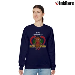 Women’s Betty Boop I Love My Black Skin Afro American Relaxed Sweatshirt in navy | Soft, Laid-Back Vibe