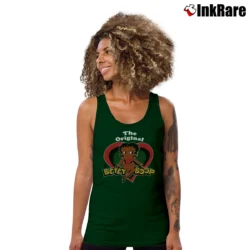 Women’s Betty Boop I Love My Black Skin Afro American Tank Top in forest green | Lightweight, Movement-Friendly
