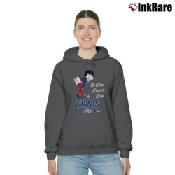 Women’s Betty Boop If You Don't Like Giants Football Team Kiss My Ass New York Giants NFL Cozy Hoodie in charcoal | Warm, Structured, Stylish